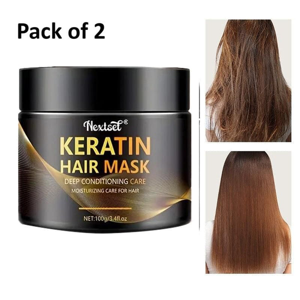 Keratin Hair Mask Deep Conditioning Care (Pack of 2)